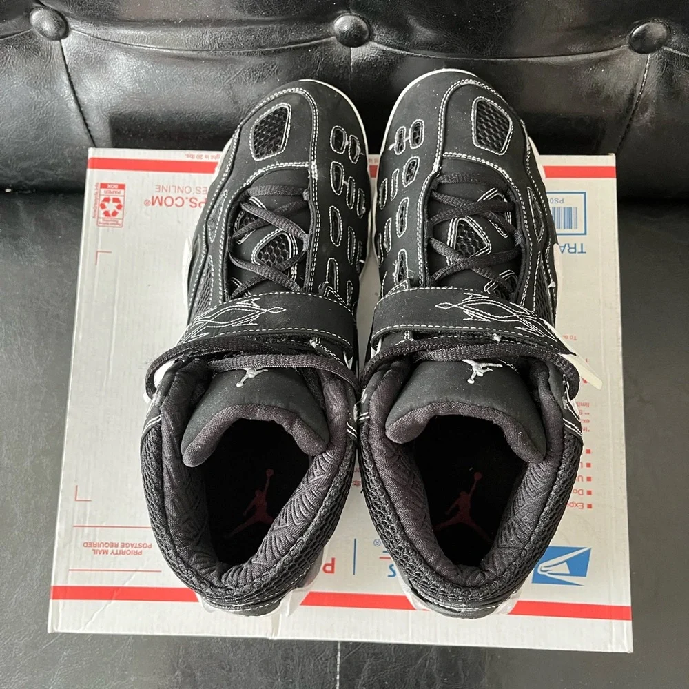 Vintage Y2K Jordan JAQ Black White Red Trainers Size‎ 12